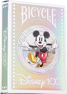 Disney Limited Edition 100 Year Anniversary Playing Cards - Holographic Foil - Features 20+ Iconic Disney Characters