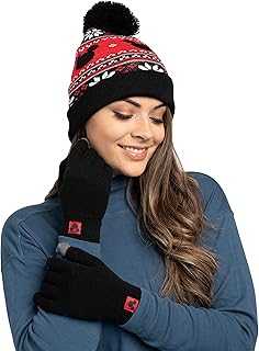 Adult Knit Beanie Hat and Texting Glove Set Mickey Minnie Skellington