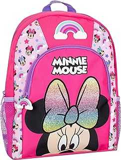 Girls Minnie Mouse Backpack Glitter School Bag for Kids