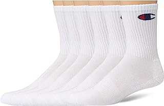 Men's Double Dry Moisture Wicking Crew Socks; 6, 8, 12 Packs Available