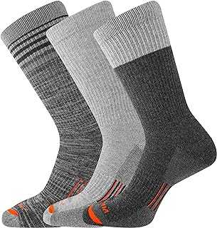 Men's and Women's Merino Wool Work Socks-3 Pair Pack-Arch Support