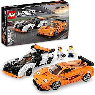 Speed Champions McLaren Solus GT & McLaren F1 LM 76918, Featuring 2 Iconic Race Car Toys, Hypercar Model Building Kit, Collectible 2023 Set, Great Kid-Friendly Gift for Boys and Girls Ages 9+