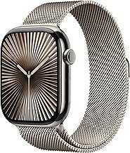 Watch Series 10 [GPS + Cellular 46mm case] Smartwatch with Natural Titanium Case with Natural Milanese Loop - M/L. Fitness Tracker, ECG App, Always-On Retina Display, Carbon Neutral