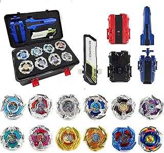 Bey Battling Set, GyroTops Burst Blade Toy Combat Battling Game Set, Spinning Gift for Boys, Ages for 8 10 12+ (12 Spinning Tops Tool Box)