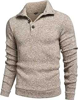 Men's Casual Slim Fit Pullover Sweater Knitted Thermal Sweatshirt