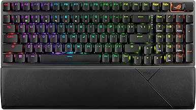 ROG Strix Scope II 96 Wireless Gaming Keyboard, Tri-Mode Connection, Dampening Foam & Switch-Dampening Pads, Hot-Swappable Pre-lubed ROG NX Snow Switches, PBT Keycaps, RGB-Black