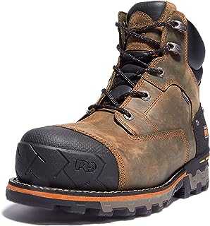 Men's Boondock 6 Inch Composite Safety Toe Waterproof Industrial Work Boot