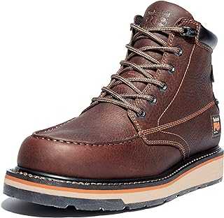 Men's Gridworks 6 Inch Soft Toe Waterproof Industrial Wedge Work Boot, Tempest Rancher Brown