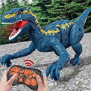 Remote Control Dinosaur Toys for Kids 3-5, 2.4GHZ Electronic RC Toys for Boys,Dinosaur Toys with Lights and Sounds, Birthday Gifts for Boys and Girls 3 4 5 6 7 8 9 10 11 12 Year Old