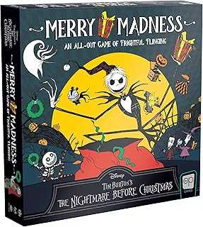 Disney Tim Burton’s The Nightmare Before Christmas Merry Madness | Quick-Rolling Family Dice Game | Great Kids & Family Board Game | Officially-Licensed Merchandise