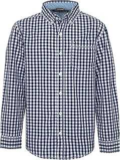 Boys' Long Sleeve Woven Button-Down Shirt