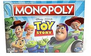 Monopoly Toy Story Board Game Family and Kids Ages 8+, Brown/A