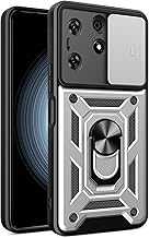 Compatible with Tecno Spark 10 Pro Bracket Shell,with Slide Camera Lens Cover Compatible with Tecno Spark 10 Pro 4G Case Silver